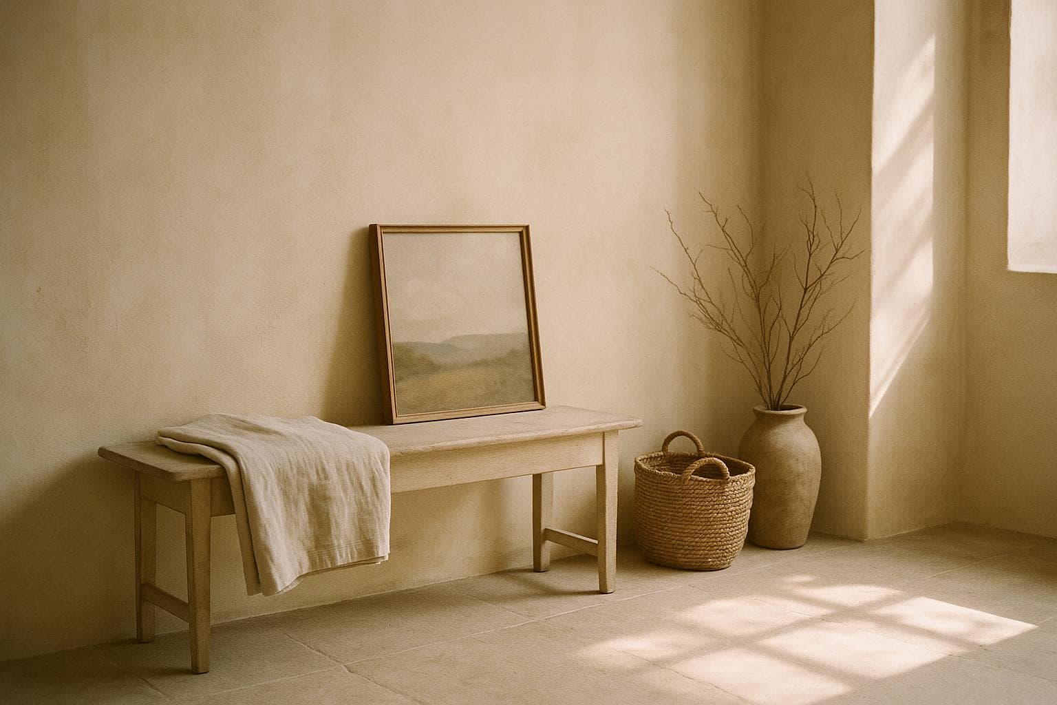 A sunlit corner styled with antiques